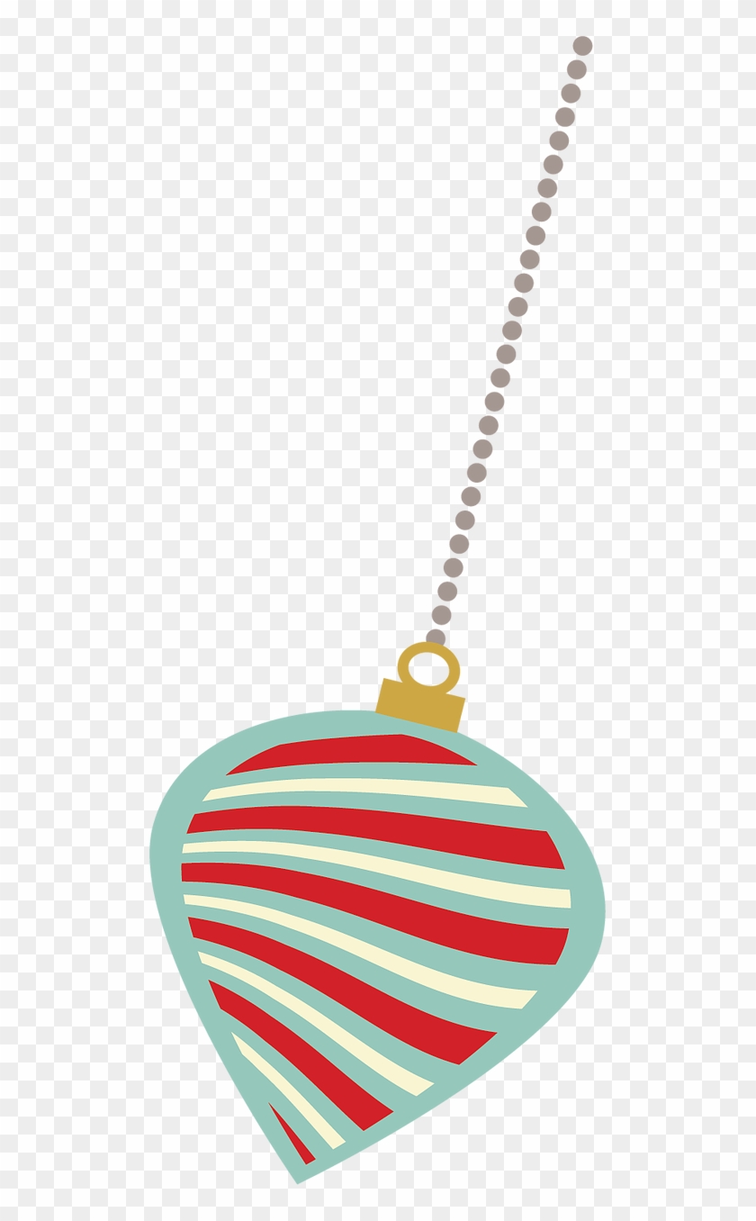 Teal Striped Ornament Clipart #3597812