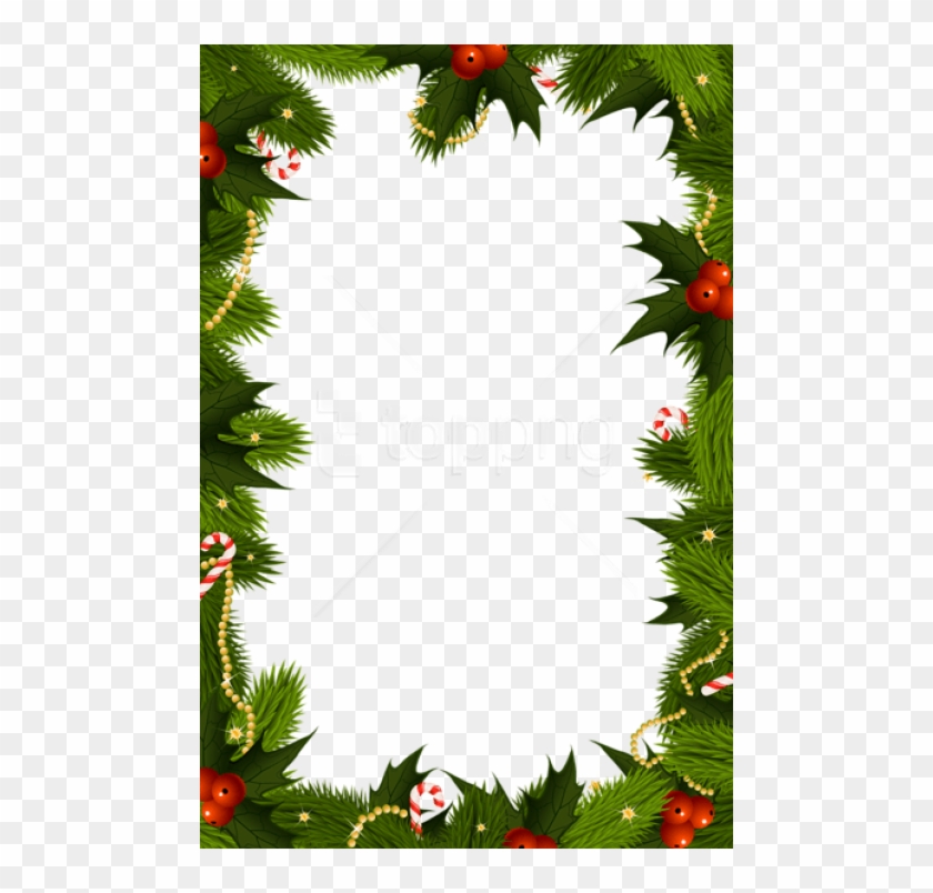 Free Png Transparent Christmas Png Border Frame Background - Transparent Background Christmas Border Clipart