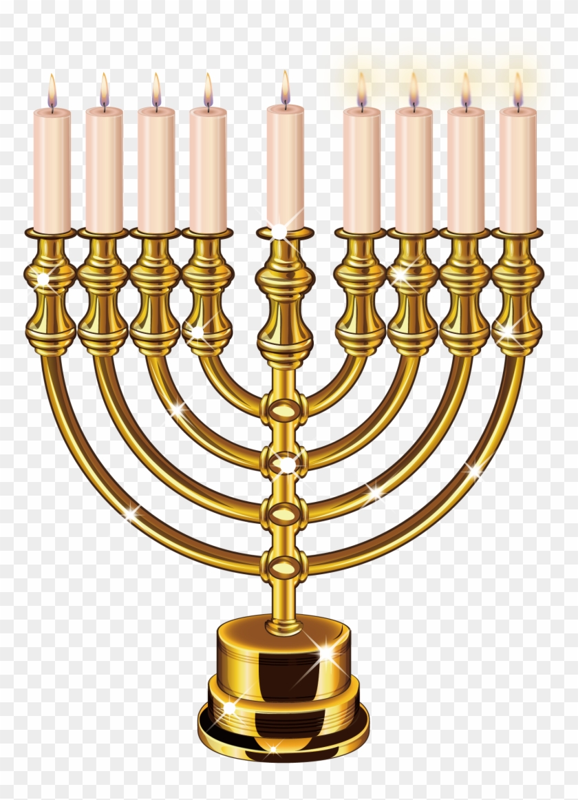Freeuse Candle Candlestick For Free Download On - Candelabro Judaico Png Clipart