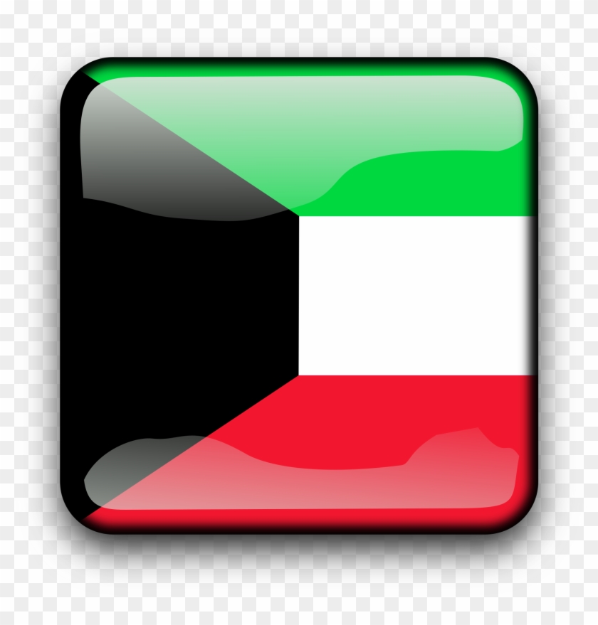 Png - علم الكويت مربع Clipart #3598302