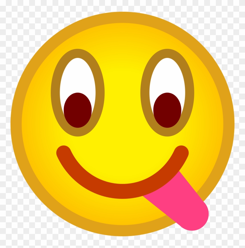 File - Emoticon Tongue - Svg - Wikimedia Commons - Tongue Emoticon Clipart #3598740