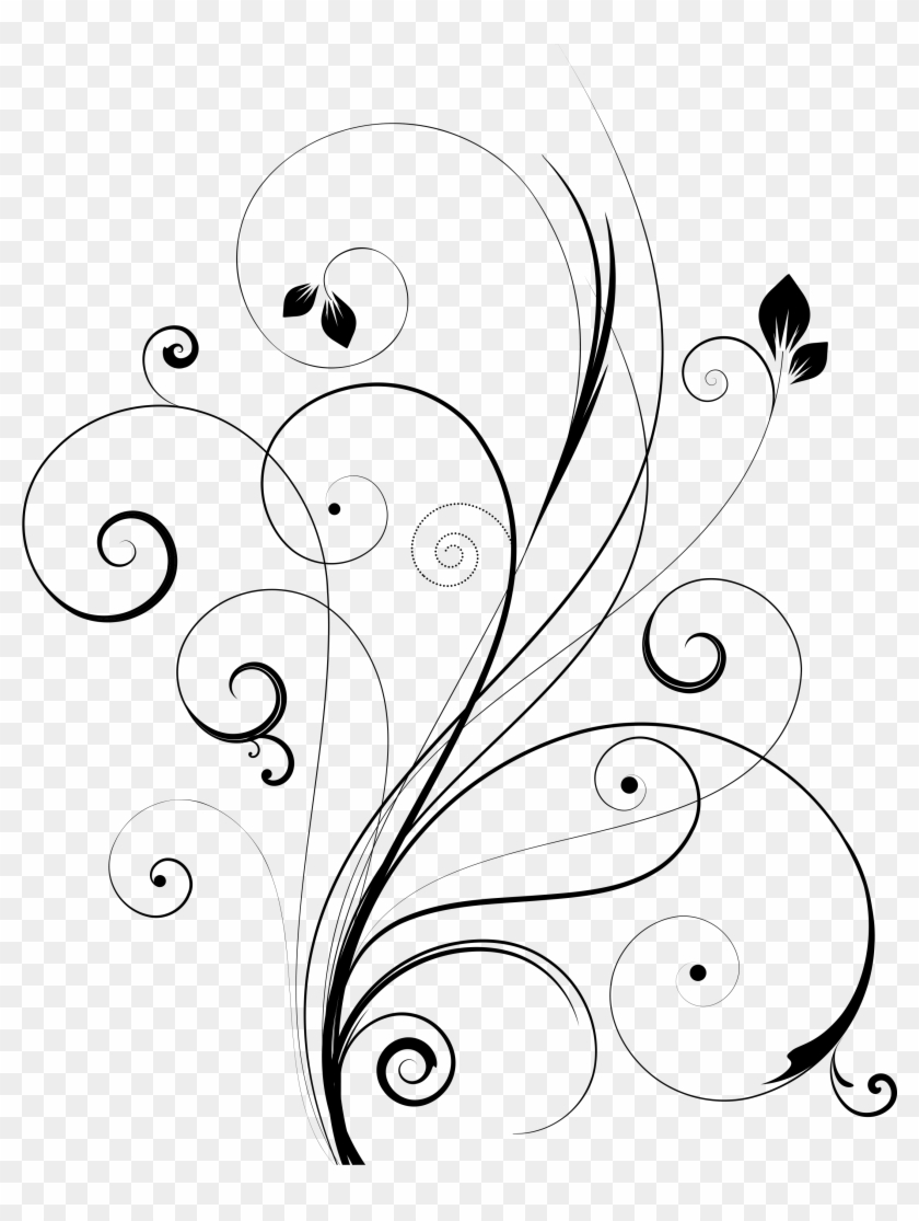 9 Free Ornate Swirl Clipart -cu Ok , Png Download - Line Art Transparent Png