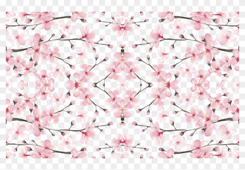 Cherry Blossom Watercolor // Cherry Blossom Floral - Cherry Blossom Clipart