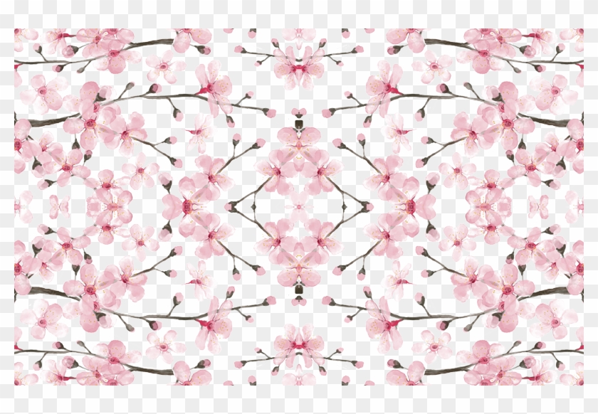 Cherry Blossom Watercolor // Cherry Blossom Floral - Cherry Blossom Clipart #3599144