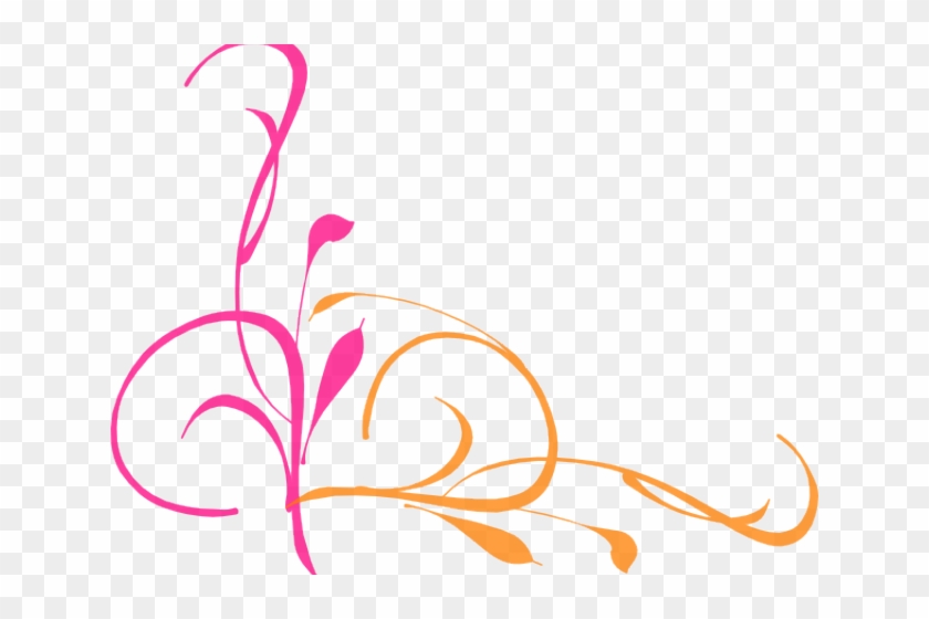 Corner Swirl Free Clip Art , Png Download - Colorful Designs Clipart Transparent Png