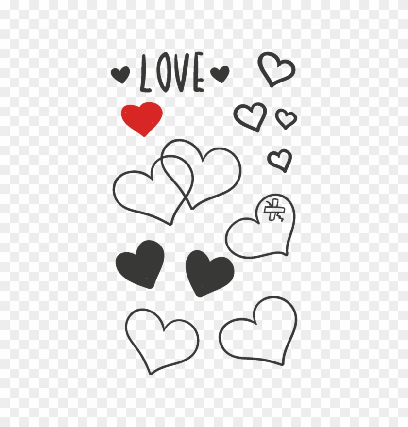 Temporary Tattoo Mini Love Set - Heart Clipart #3599264