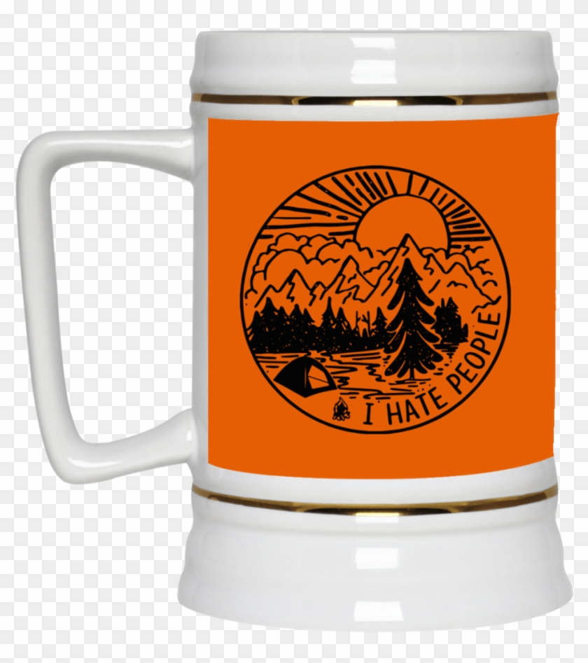 I Have People Beer Stain - Hate People Camping Svg Clipart