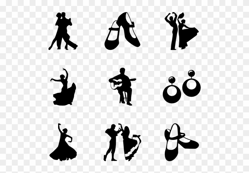 Flamenco Dance - Dance Icon Transparent Clipart