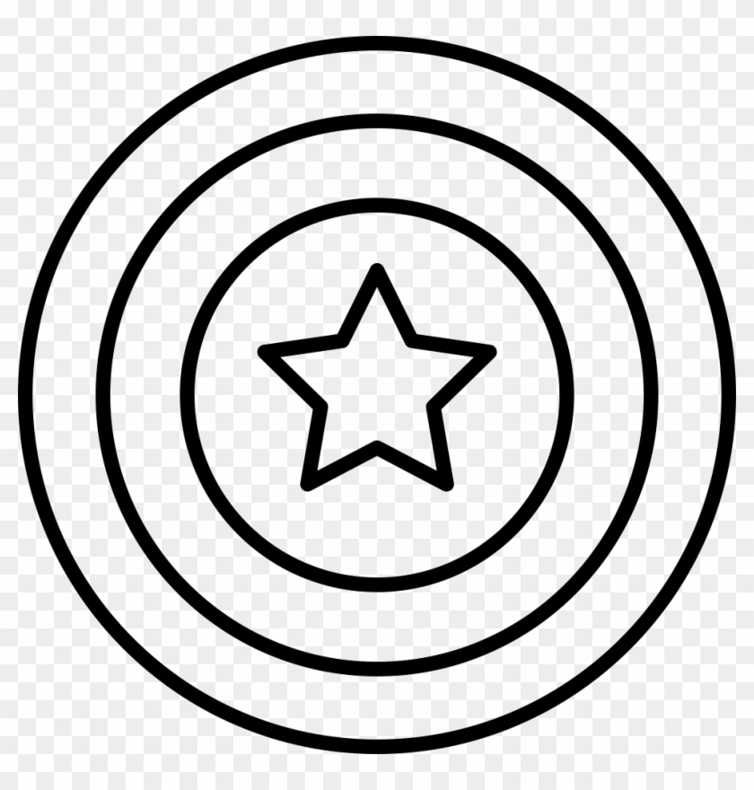 Captain America Comments - Escudo De Capitan America Para Colorear Clipart