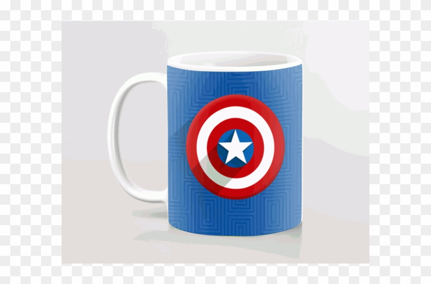 Captain-america Logo Printed Mug Product Code - Captain America Clipart