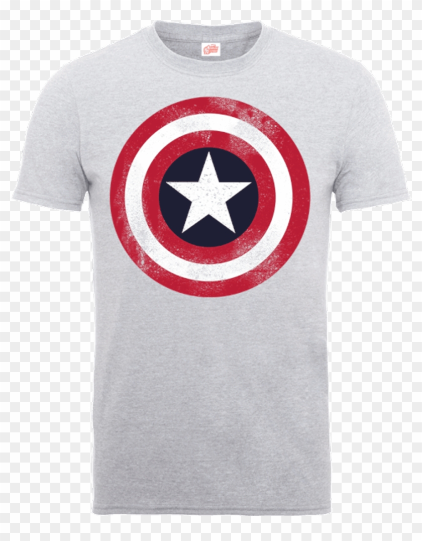 Marvel Avengers Assemble Captain America Distressed - Camiseta Capitan America Bebe Clipart