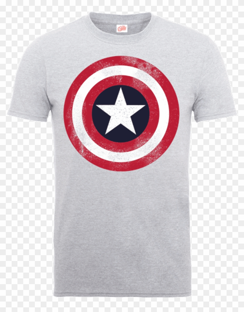 Marvel Avengers Assemble Captain America Distressed - Camiseta Capitan America Bebe Clipart #360318