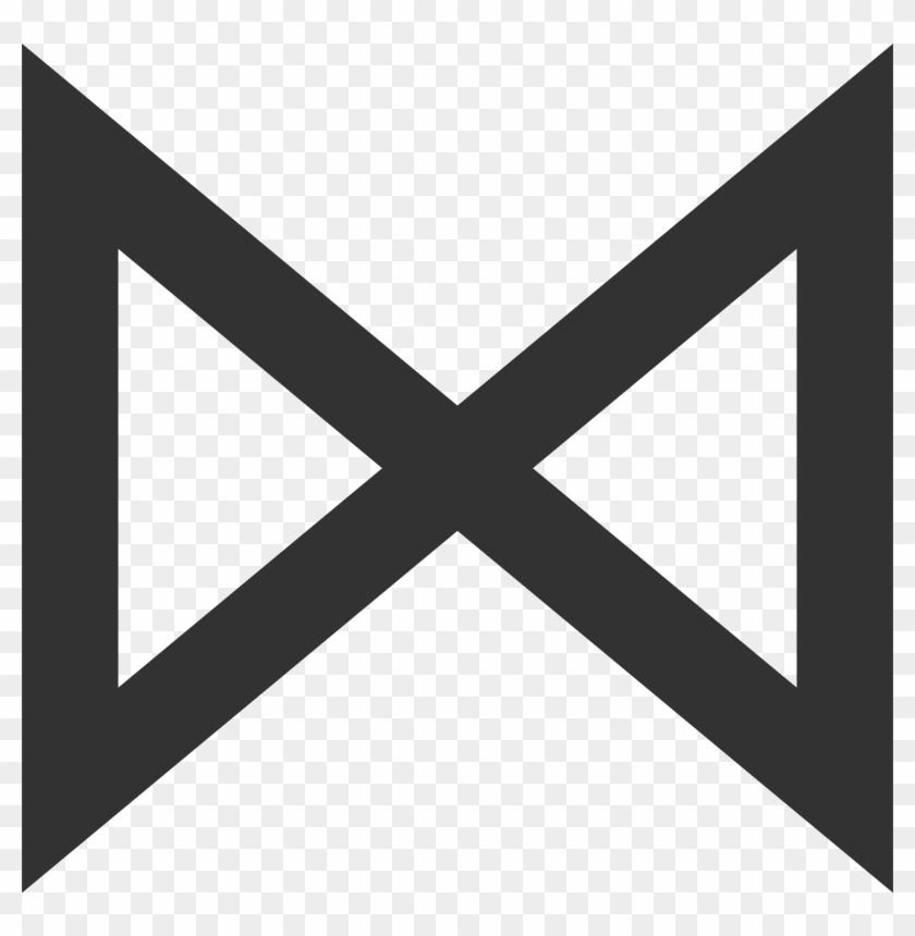 Bowtie Logo Png Transparent - Runa Dagaz Png Clipart