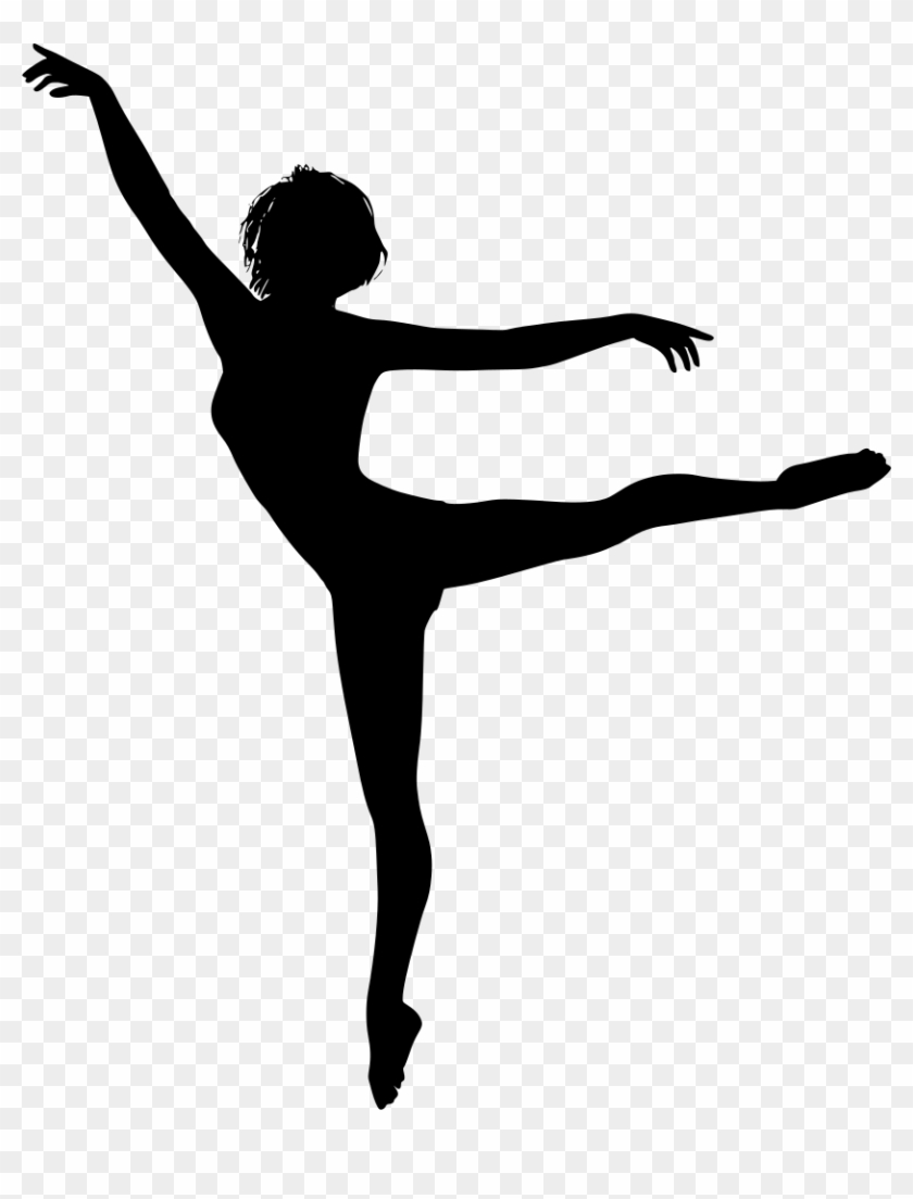 Medium Image - Dancing Girl Silhouette Png Clipart #360786