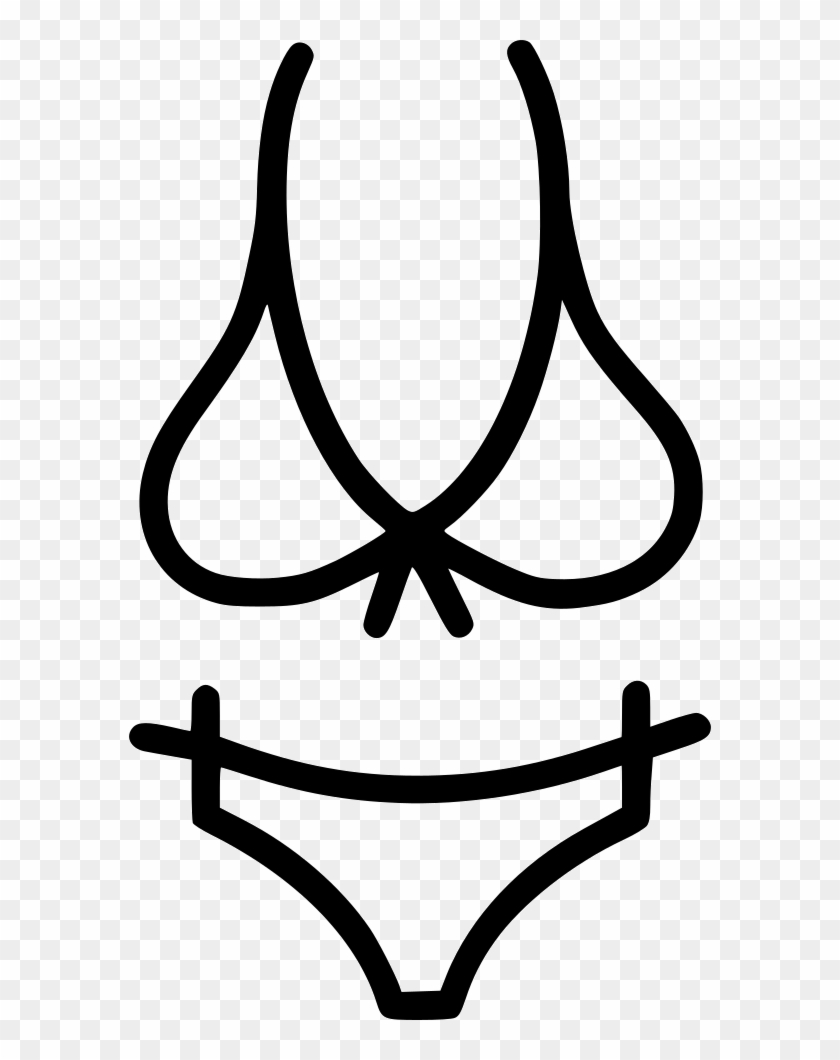 Cloth Women Bra Panties Under Garments Svg Png Icon - Bra And Panties Icon Png Clipart #360823