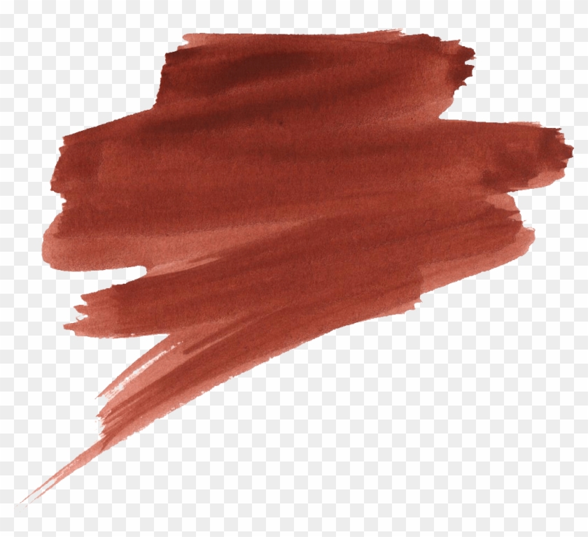 Transparent Watercolor Brush Strokes - Brown Brush Stroke Png Clipart #360913