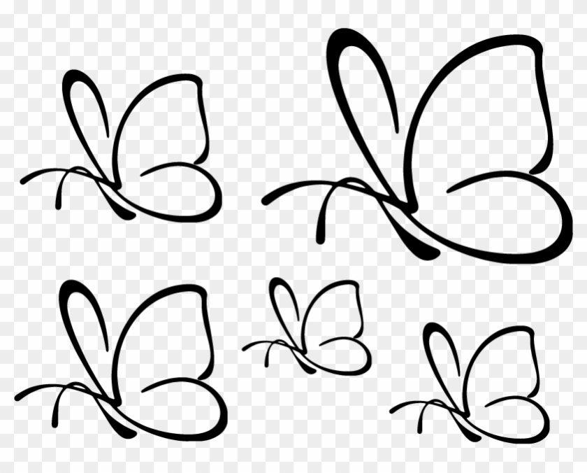 Vinilo Animal Mariposas Simples Clipart #361009