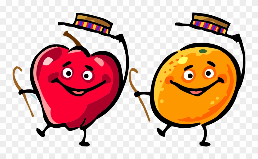 Medium Image - Cartoon Fruit Dancing Clipart