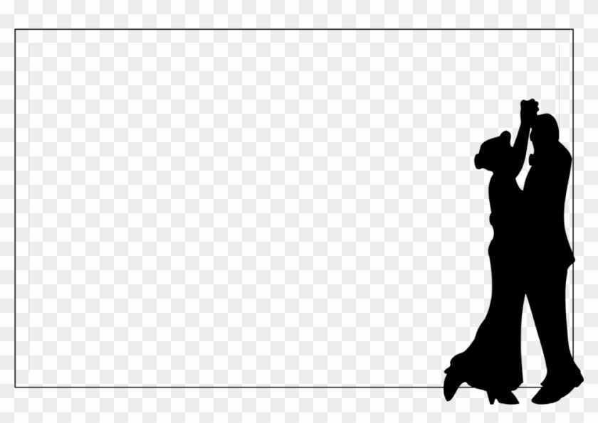 Border Silhouettes Free Stock Photo Illustration Of - Couple Dancing Silhouette Clipart #361617
