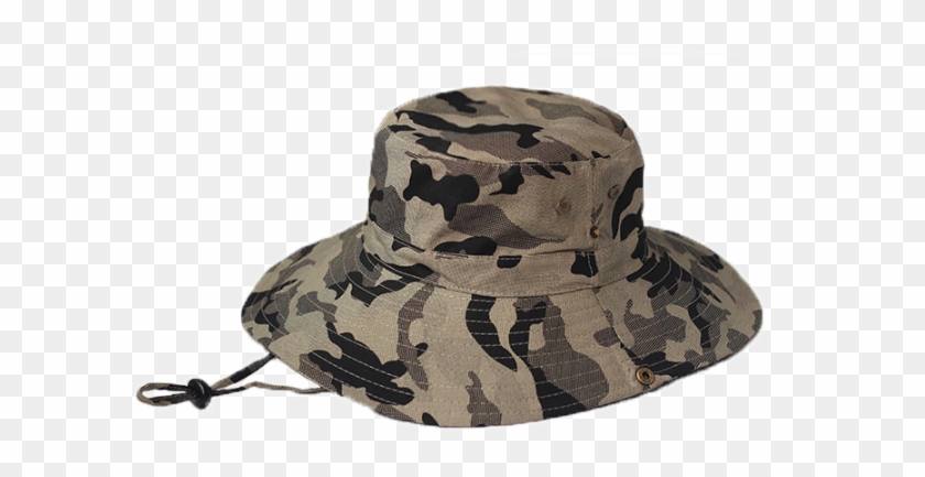 Bucket China Cap Camouflage - Hat Clipart