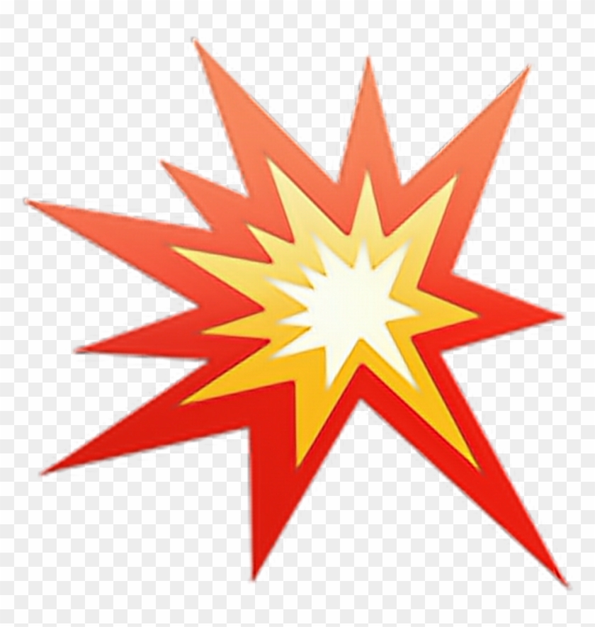Collision Sticker - Explosion Emoji Clipart #362415