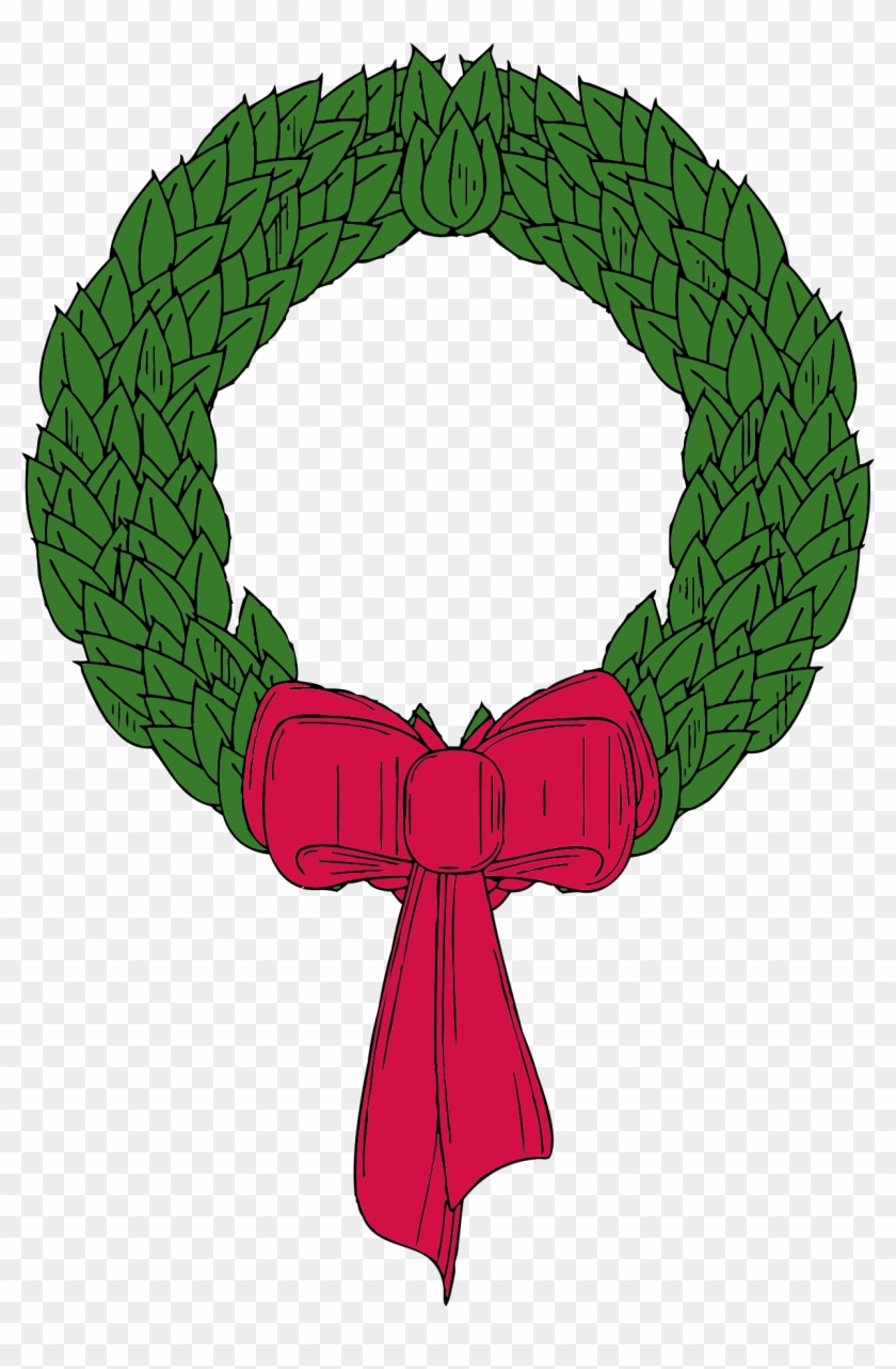 Clipart Christmas Garland - Clip Art Christmas Wreath - Png Download #362446