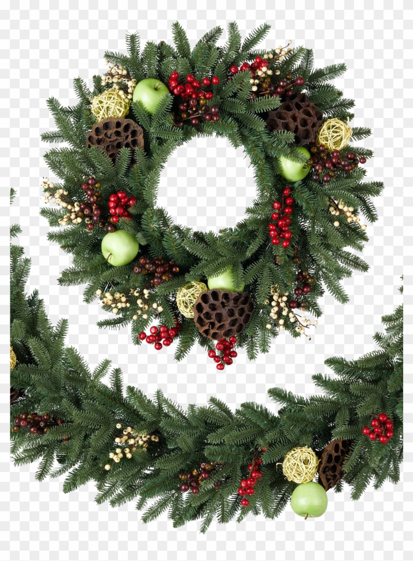 Christmas Wreath Transparent Png - Christmas Wreath Transparent Background Clipart