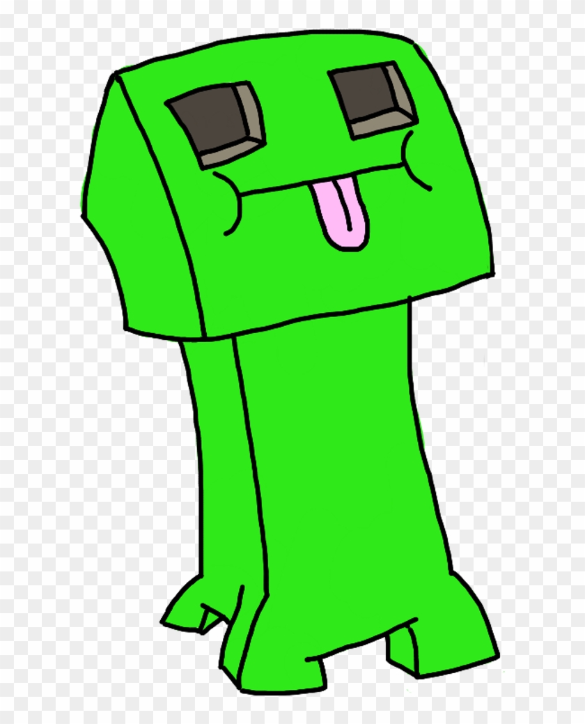Minecraft Mc Mcpe Creeper Green Derpy Derpycreeper - Derpy Minecraft Creeper Clipart