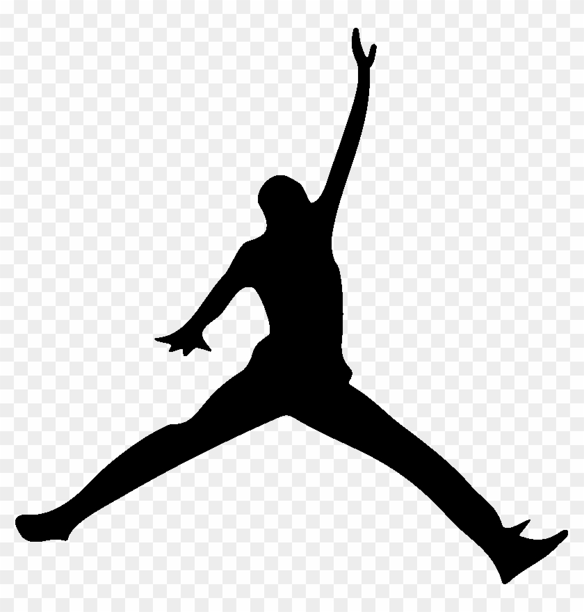 Sticker Ordinateur Silhouette Basketteur Ambiance Sticker - Air Jordan Clipart