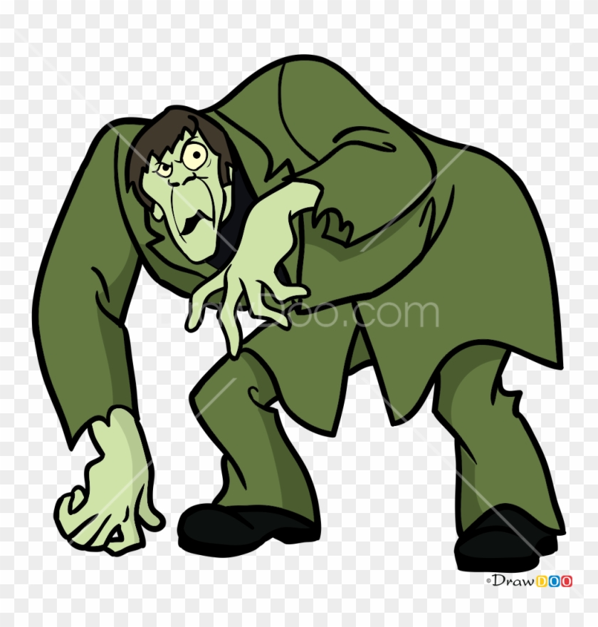 How To Draw The Creeper Scooby Doo Png Creeper From - Creeper Scooby Doo Clipart #363335