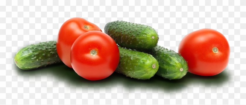 Cucumbers Nd Tomatoes - Tomato And Cucumber Png Clipart
