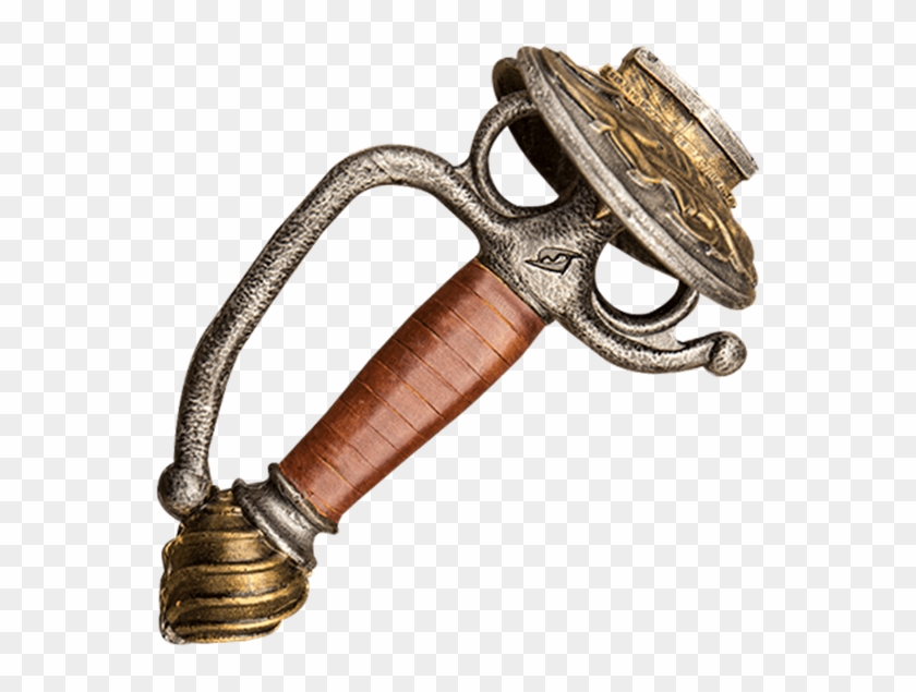 Diy Larp Small Sword Handle Painted Mci - Sword Handle Clipart