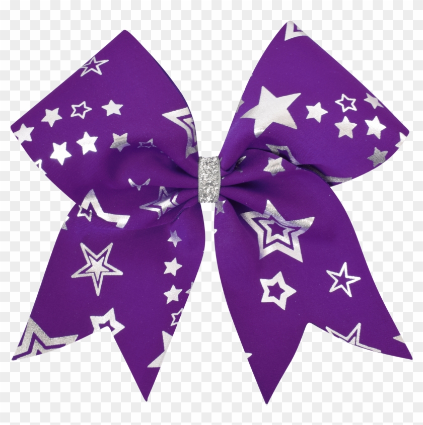 Home / Accessories / Bows & Headwear / Patterned Bows - Purple Cheer Bow Png Clipart