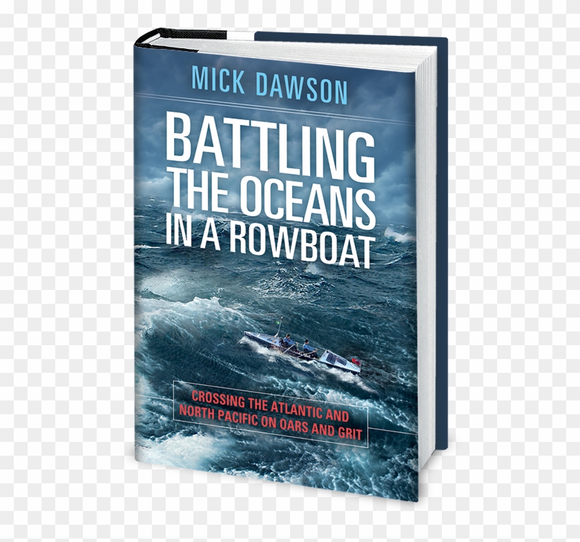 Battling The Oceans In A Rowboat By Mick Dawson - Poster Clipart