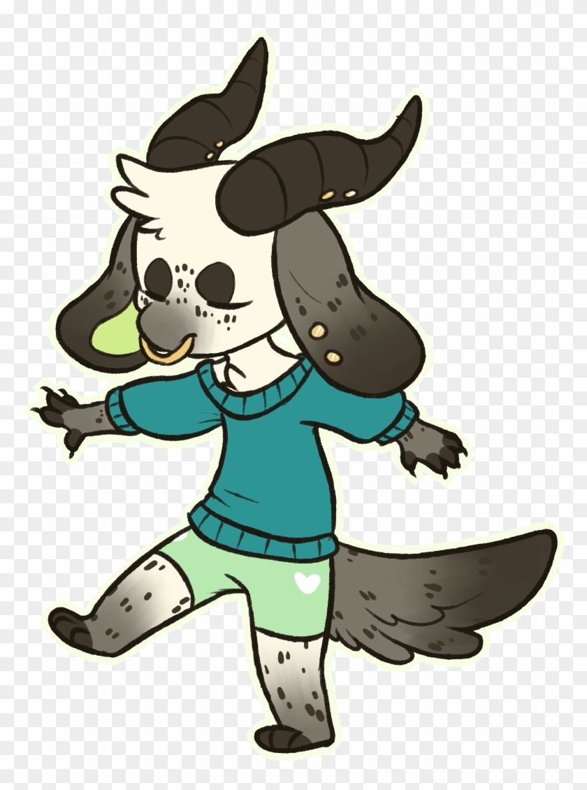 Drawn Furry Goat - Anthro Goat Base Clipart