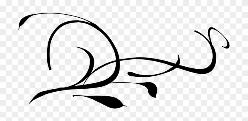 Swirl-33304 - Navy Blue Floral Border Png Clipart #365031