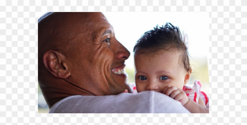 Dwayne Johnson Et Sa Fille Jasmine - Father Clipart #365155