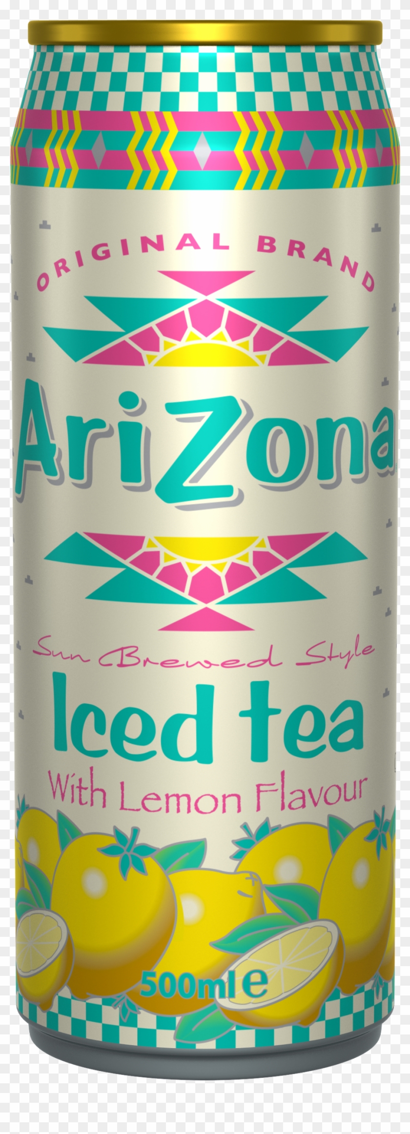 Arizona Iced Tea With Lemon Flavour Cans 12 X 0,5 Liter - Arizona Tea Clipart #365318