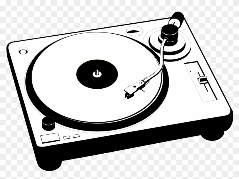 Imagenes Retro Png - Turntables Black And White Clipart #365680