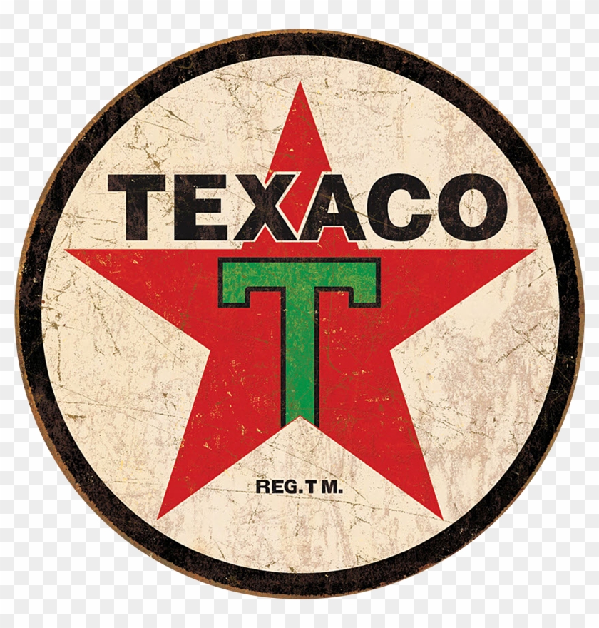 Vintage Texaco Gasoline Sign - Texaco Sign Clipart