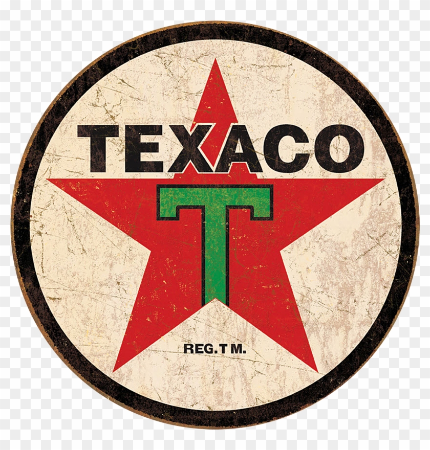 Vintage Texaco Gasoline Sign - Texaco Sign Clipart #365919