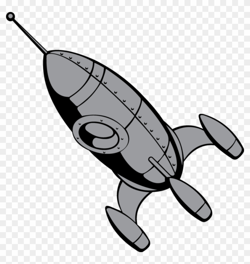 Retro Rocket Png - Vintage Rocket Vector Png Clipart #365977