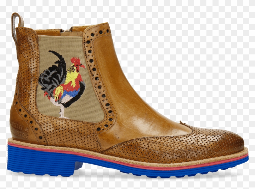 Ankle Boots Amelie 47 Crock Perfo Cashmere Embrodery - Chelsea Boot Clipart #366034