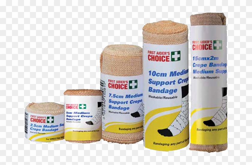 Trafalgar Medium Support Crepe Bandage Range - First Aider's Choice Heavy Crepe Clipart