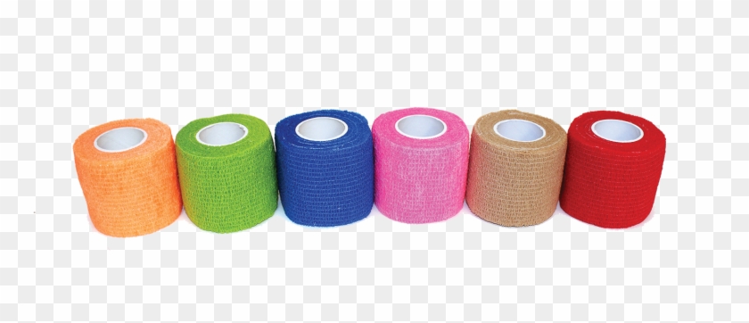 Assorted Colors Cohesive Bandage, 2" - Thread Clipart #366265