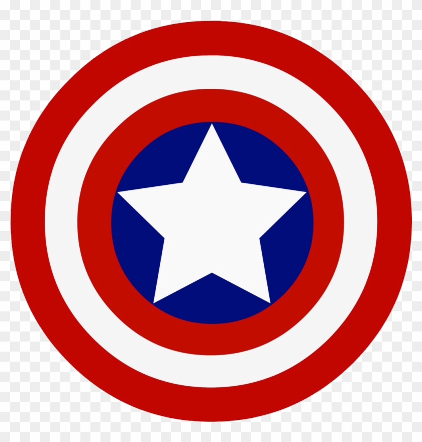 Captain America Shield Emblem - Captain America Superhero Logo Clipart #366414