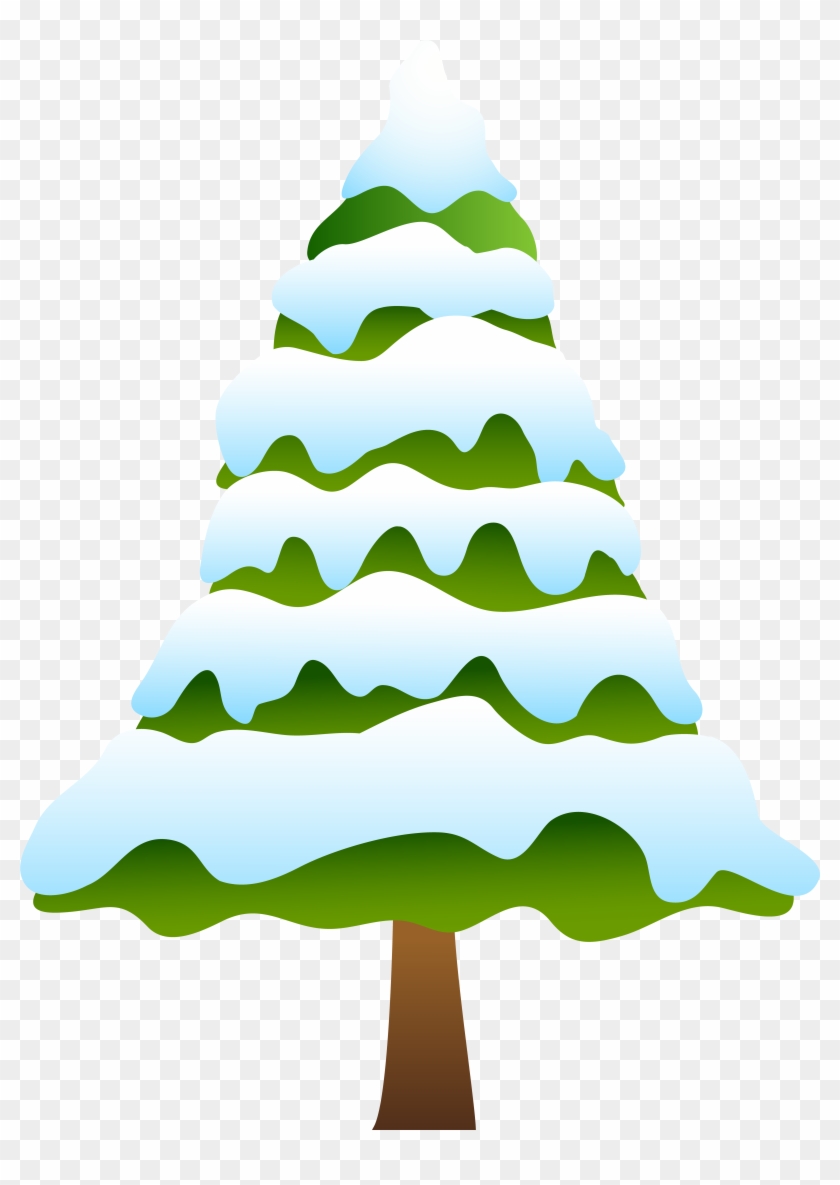 Snowy Pine Tree Clipart - Png Download #367186