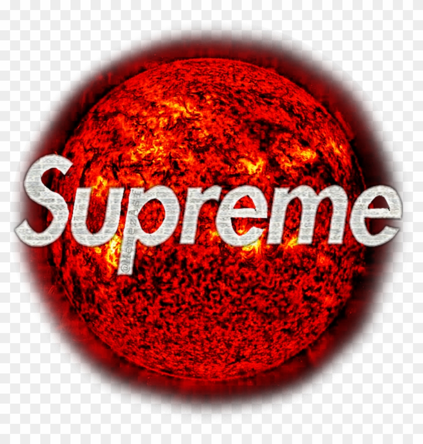 Planet Galaxy Space Supreme Bape Hypebeast Sun Fire - Sun Clipart #367497