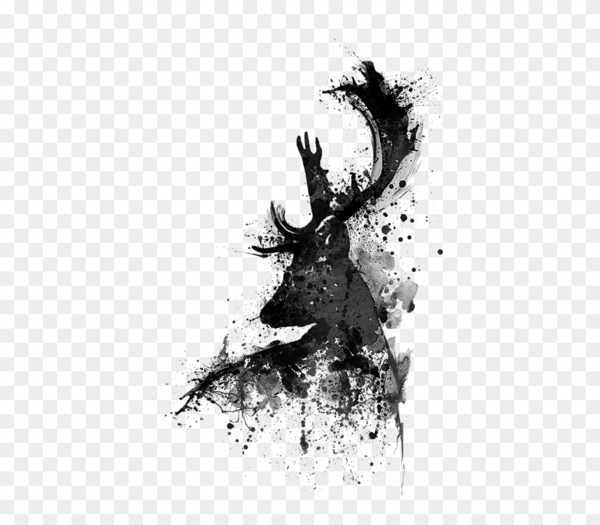 Bleed Area May Not Be Visible - Black And White Watercolour Clipart