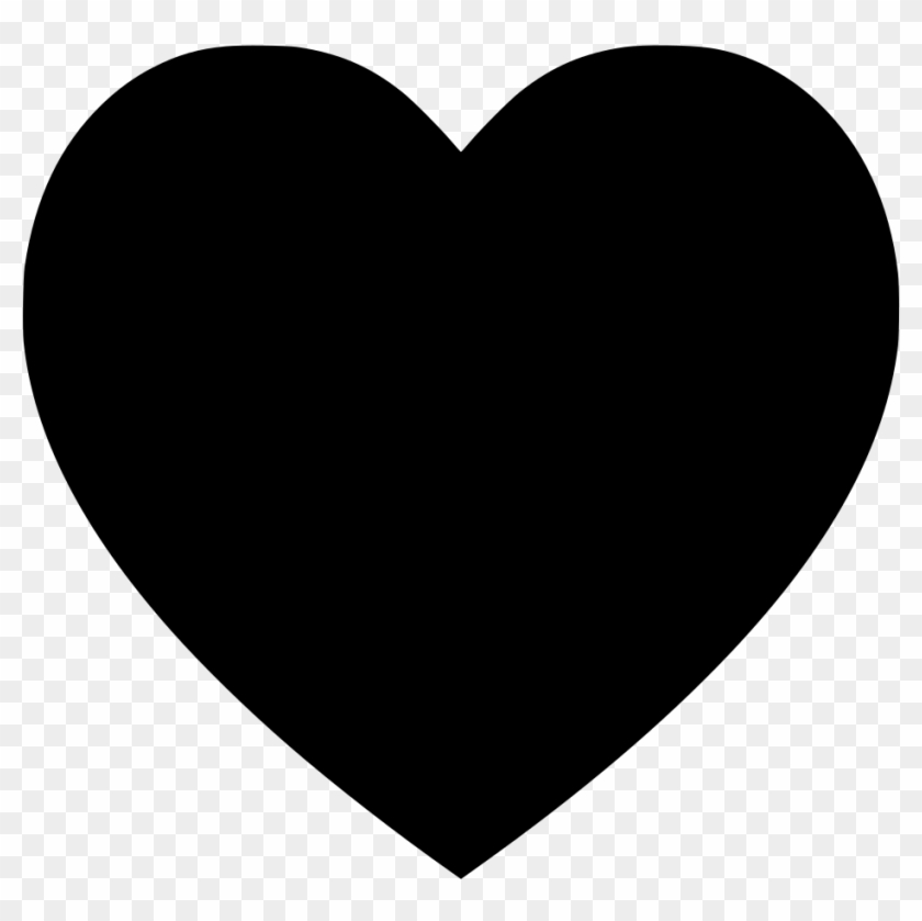 Black Heart Shape Png Clipart #367920